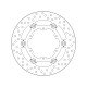 Rear brake disc Brembo KTM 1190 ADVENTURE R 2013 - 