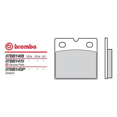 Rear brake pads Brembo Laverda 1000 EXECUTIVE 1984 -  type 04