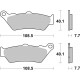 Front brake pads SBS KTM  990 Adventure, Adventure S, ABS 2006 - 2011 směs HS