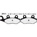 Front brake pads Nissin Triumph 900 Trident Left/Rear 1991 -  type ST