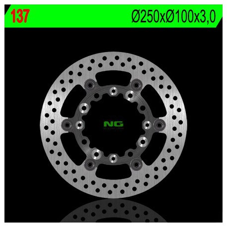 Front brake disc NG Kawasaki 250 KDX R 1993 - 1996