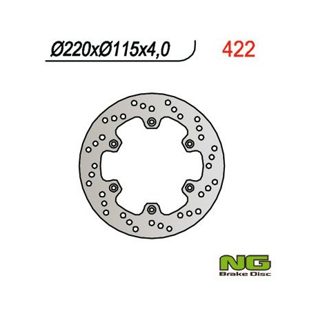 Rear brake disc NG Yamaha 125 TDR / TDR JAPANESE 1993 - 2004