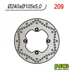 Rear brake disc NG Honda 650 TRANSALP / C - ABS 2012