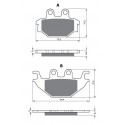 Front brake pads Goldfren Kymco MXU 500 2006-2008 type AD