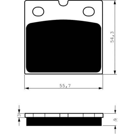 Front brake pads Goldfren BMW K 75 1984-1996 type S3