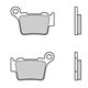 Rear brake pads Brembo Husaberg 250 TE 2011 - 2014 type SX