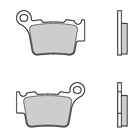 Rear brake pads Brembo Husaberg 250 TE 2011 - 2014 type SX