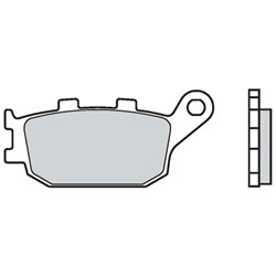 Zadné brzdové doštičky / obloženie Brembo Honda 600 CBF S 2004 - 2009 směs SP