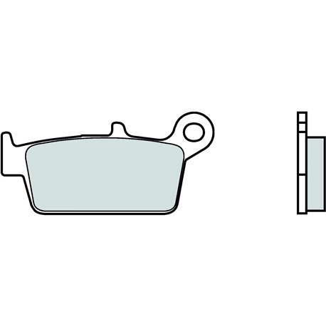 Rear brake pads Brembo TM 125 SMR 2005 -  type SX