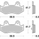 Rear brake pads SBS Suzuki AN 400 Burgman 2001 - 2006 type MS