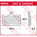 Front brake pads TRW / Lucas Triumph  1200 Tiger Explorer, XC, ABS 2012 -  type SRT