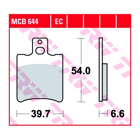 Front brake pads TRW / Lucas Yamaha BW’s 100  1999 - 