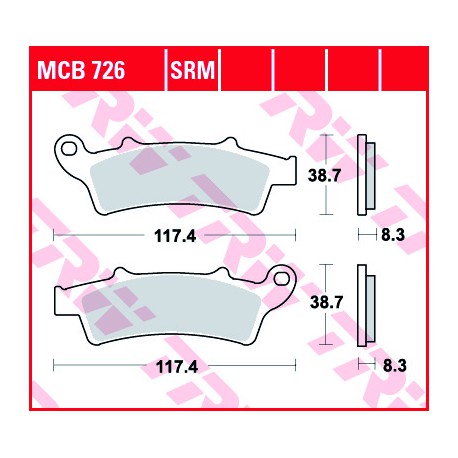 Front brake pads TRW / Lucas Aprilia  250 Atlantic 2003 - 2006