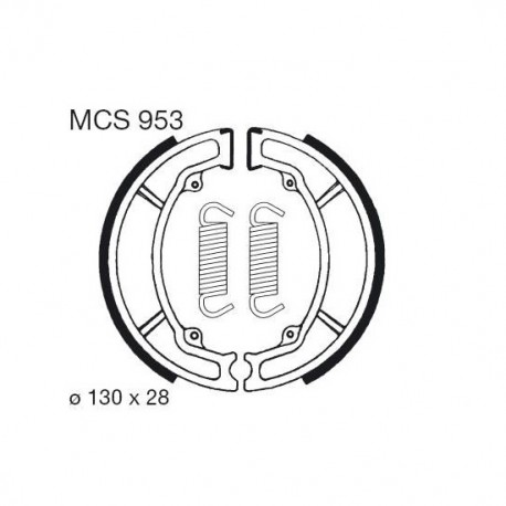 Rear brake pads TRW / Lucas Keeway  125 Matrix 2007 - 2010