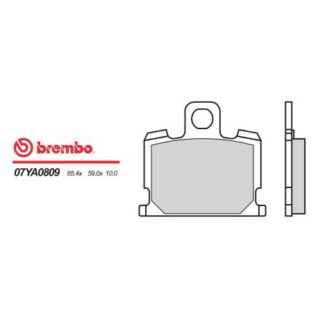 Front brake pads Brembo Yamaha 550 XZ 1982 - 1982 type 09