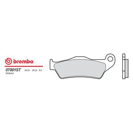 Front brake pads Brembo Yamaha 180 MAJESTY 2004 -  type OEM