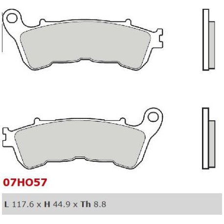 Front brake pads Brembo Honda 1200 CROSSTOURER 2012 -  type SA