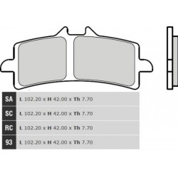 Front brake pads Brembo Ducati 1100 HYPERMOTARD EVO SP 2010 - 2012 type SA