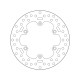 Rear brake disc Brembo KTM 500 EXC 2012 - 2016