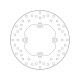 Rear brake disc Brembo HONDA 600 SILVER WING 2000 - 2010